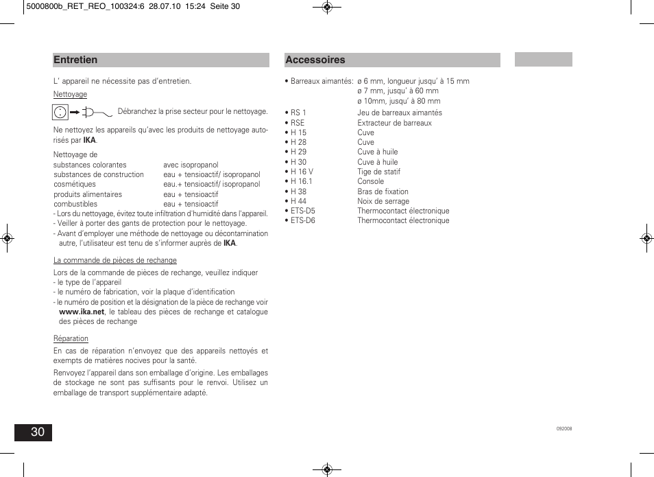 IKA RET basic User Manual | Page 30 / 67