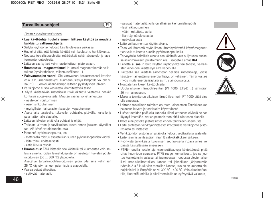 IKA RET basic User Manual | Page 46 / 67