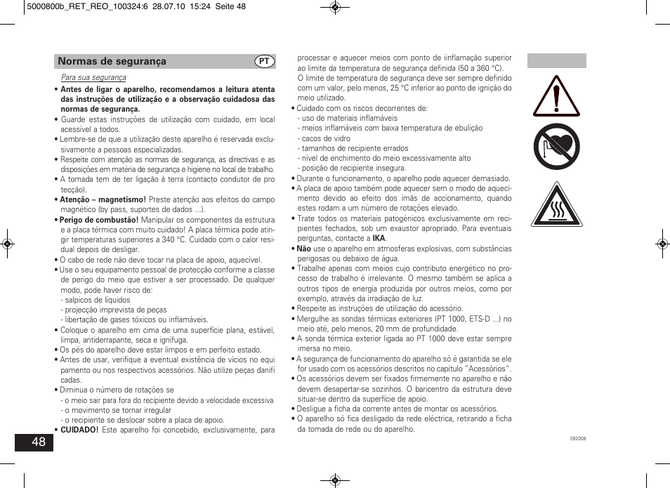 IKA RET basic User Manual | Page 48 / 67