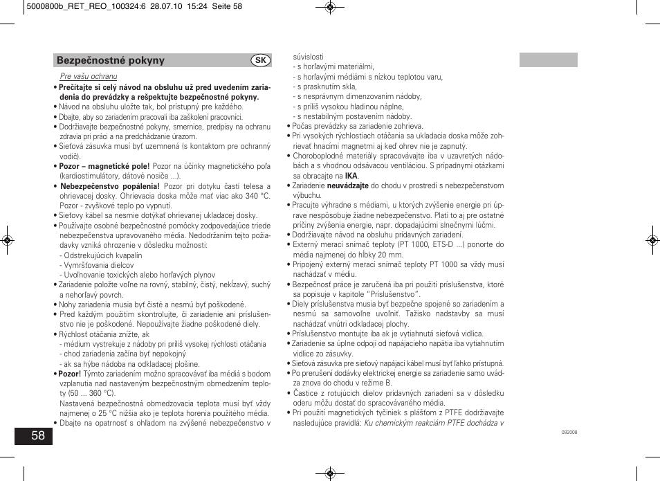 IKA RET basic User Manual | Page 58 / 67