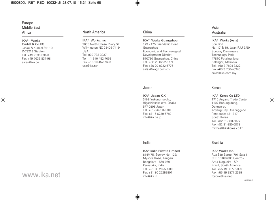 IKA RET basic User Manual | Page 67 / 67