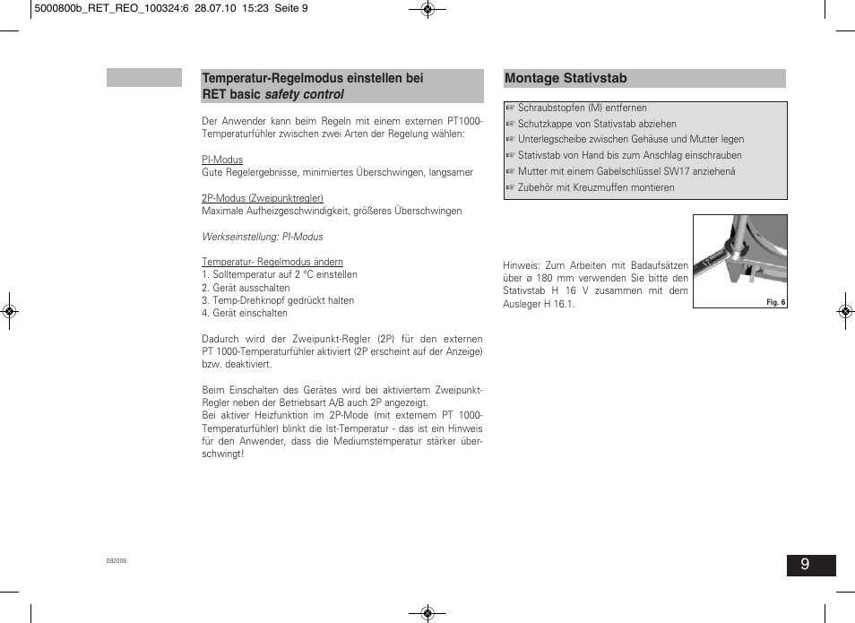 IKA RET basic User Manual | Page 9 / 67