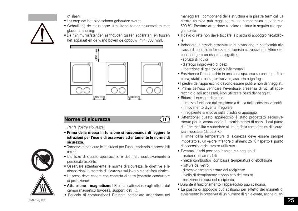 Norme di sicurezza | IKA C-MAG HS 10 digital User Manual | Page 25 / 48