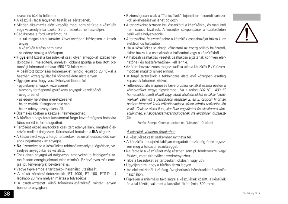 IKA C-MAG HS 10 digital User Manual | Page 38 / 48