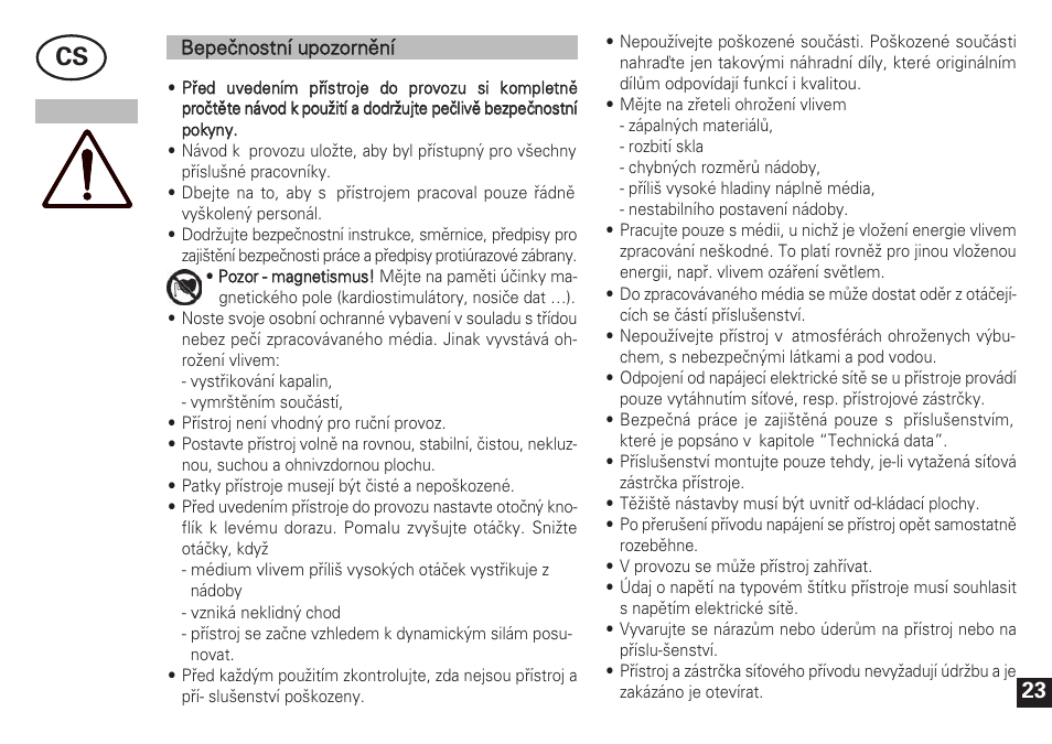 IKA Topolino User Manual | Page 23 / 32
