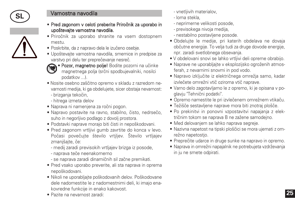 IKA Topolino User Manual | Page 25 / 32