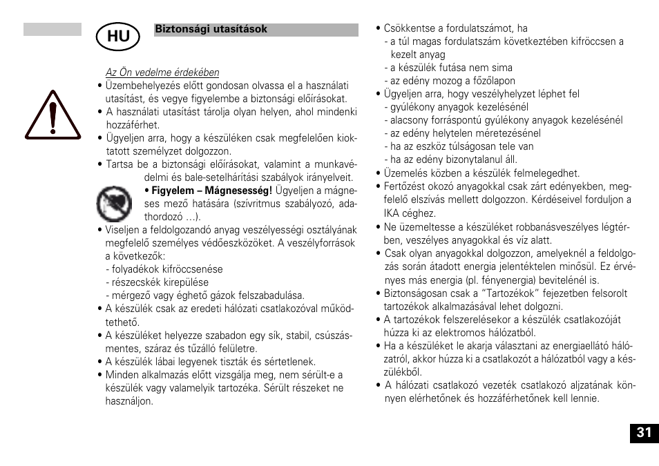 IKA Big squid User Manual | Page 31 / 40