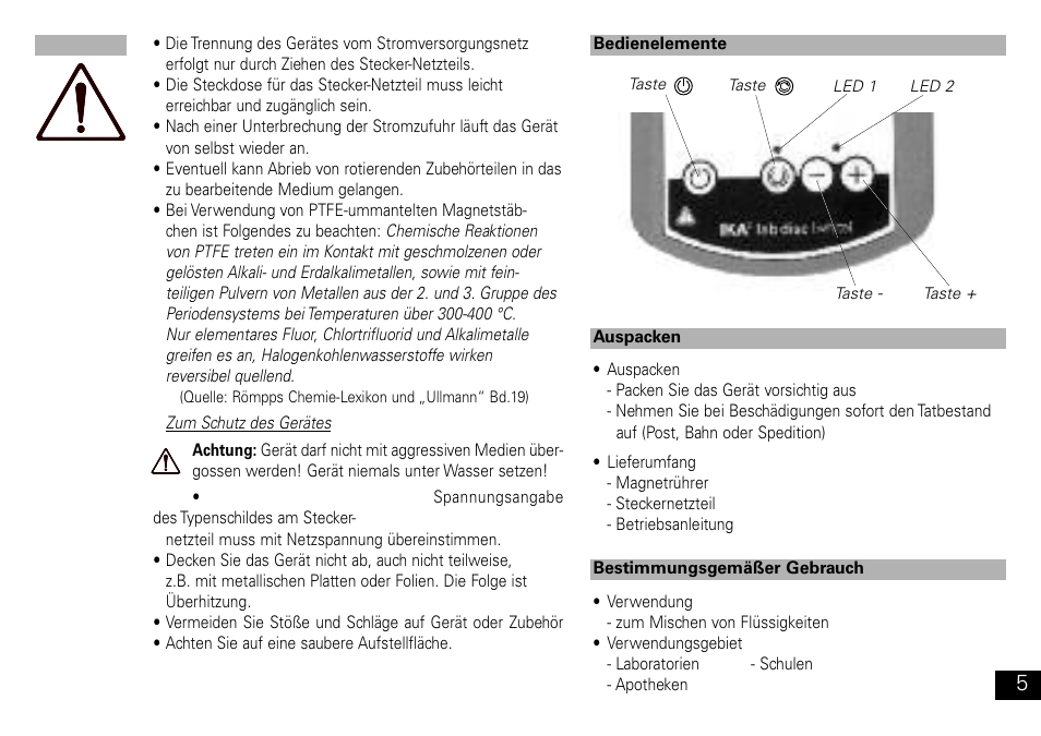 IKA Lab disc User Manual | Page 5 / 40