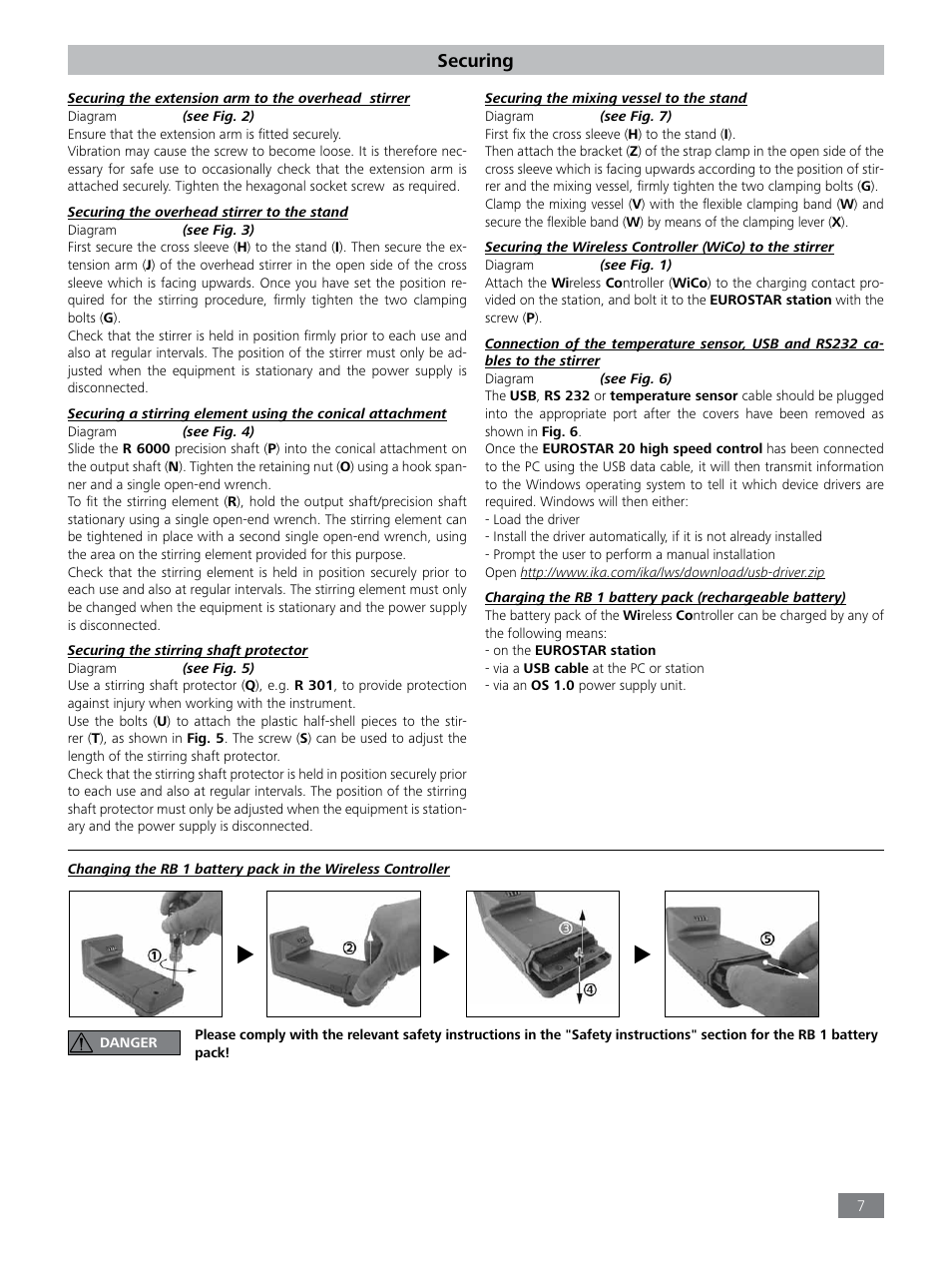 Securing | IKA EUROSTAR 20 high speed control User Manual | Page 7 / 19