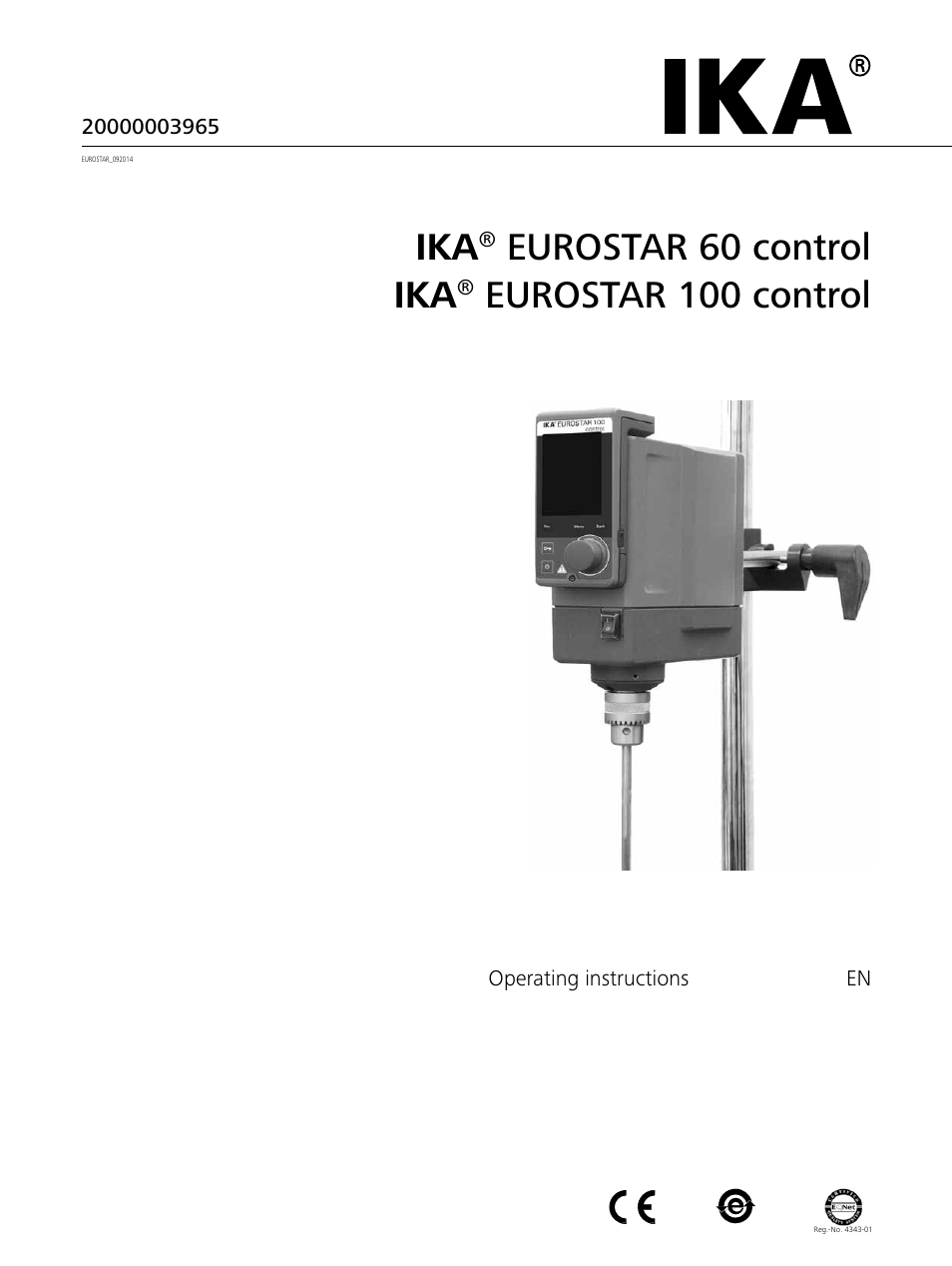 IKA EUROSTAR 100 control User Manual | 18 pages