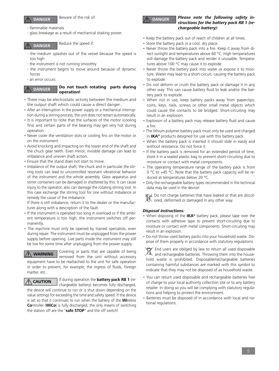 IKA EUROSTAR 100 control User Manual | Page 5 / 18