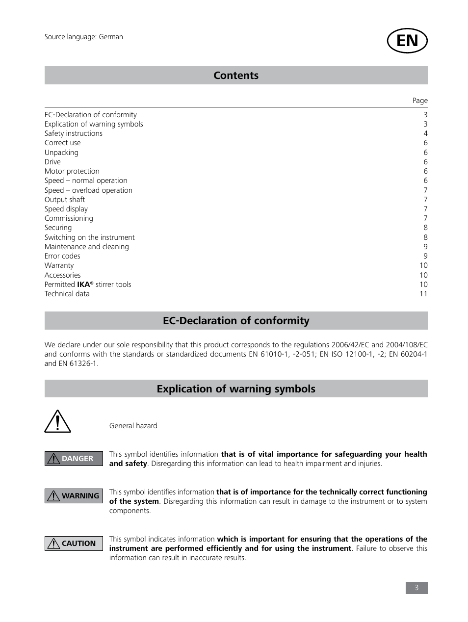 IKA EUROSTAR 200 digital User Manual | Page 3 / 12