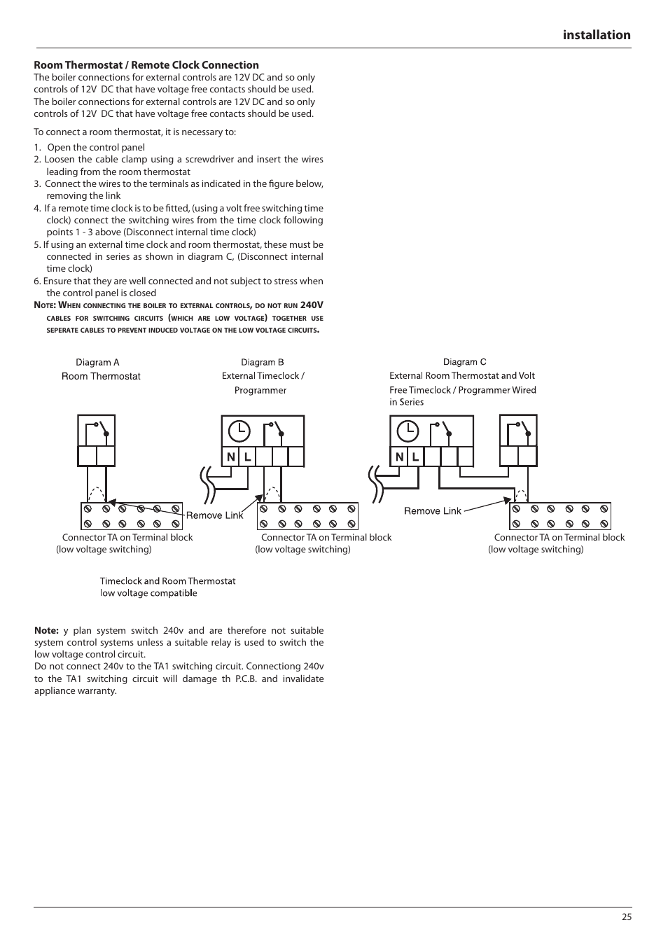 Installation | Ariston E-COMBI 24 30 38 User Manual | Page 25 / 56