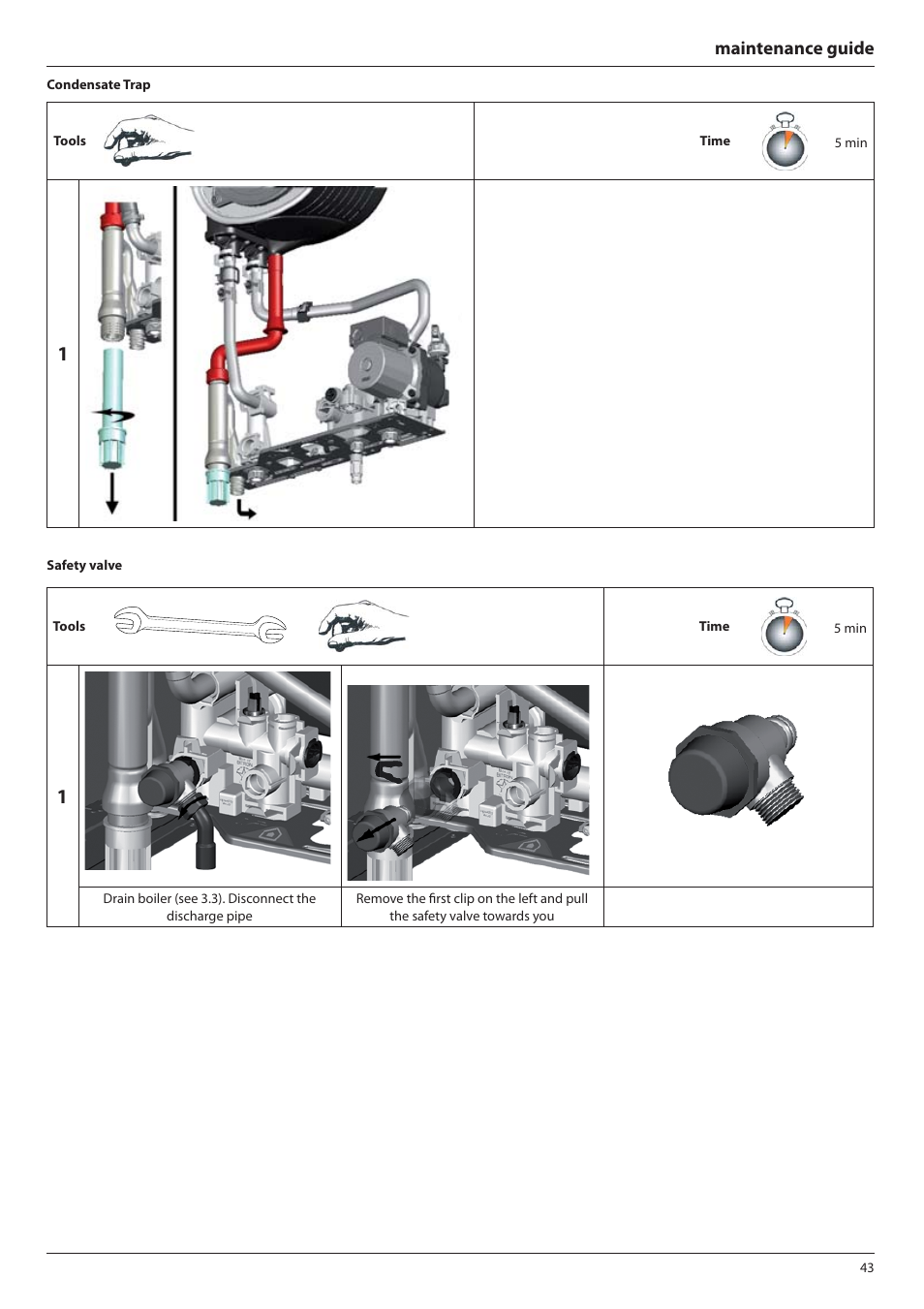 Maintenance guide | Ariston E-COMBI 24 30 38 User Manual | Page 43 / 56