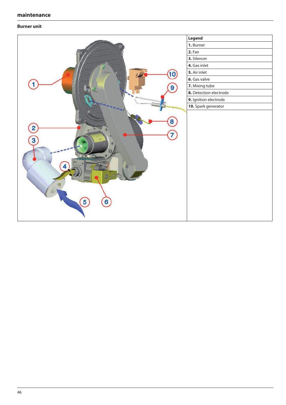 Maintenance | Ariston E-COMBI 24 30 38 User Manual | Page 46 / 56