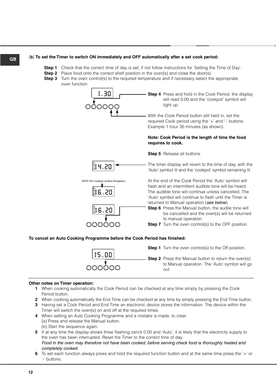 Ariston DB62 User Manual | Page 12 / 32