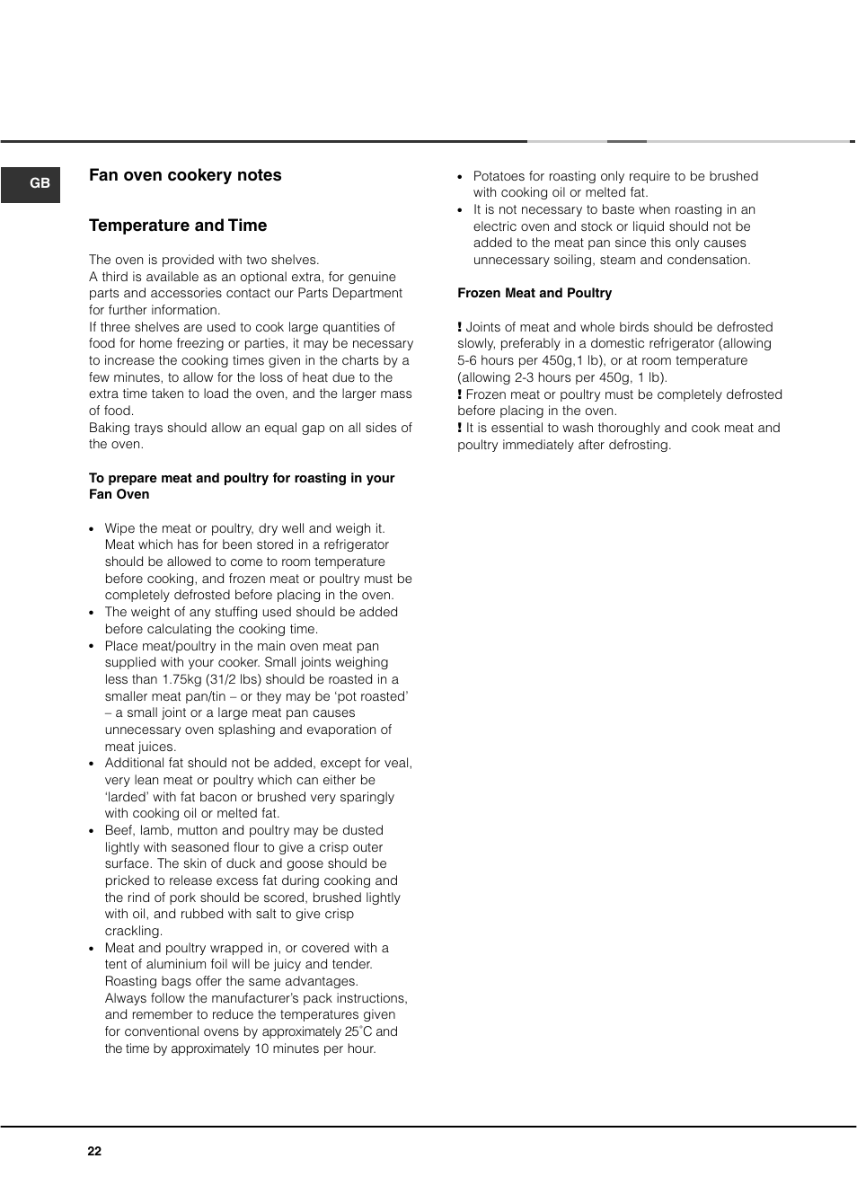 Ariston DB62 User Manual | Page 22 / 32