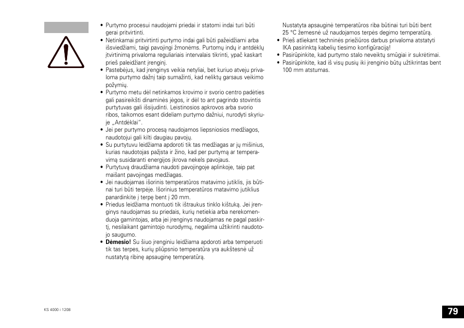 IKA KS 4000 ic control User Manual | Page 79 / 84