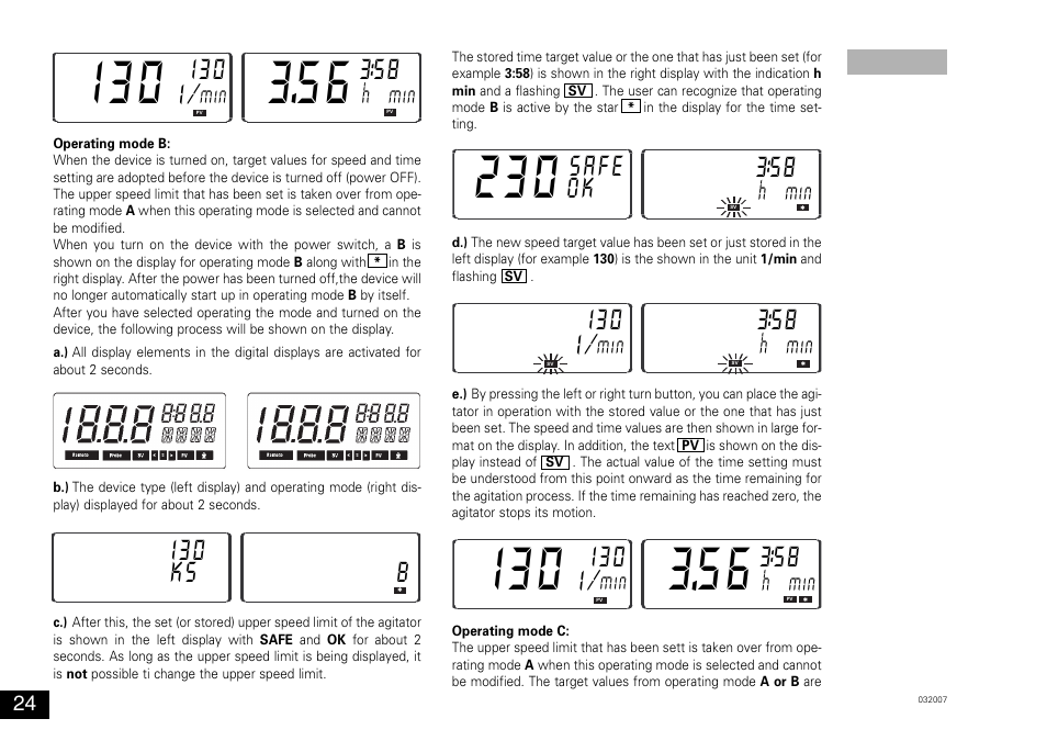 I30 i, Safe | IKA KS 130 control User Manual | Page 24 / 56