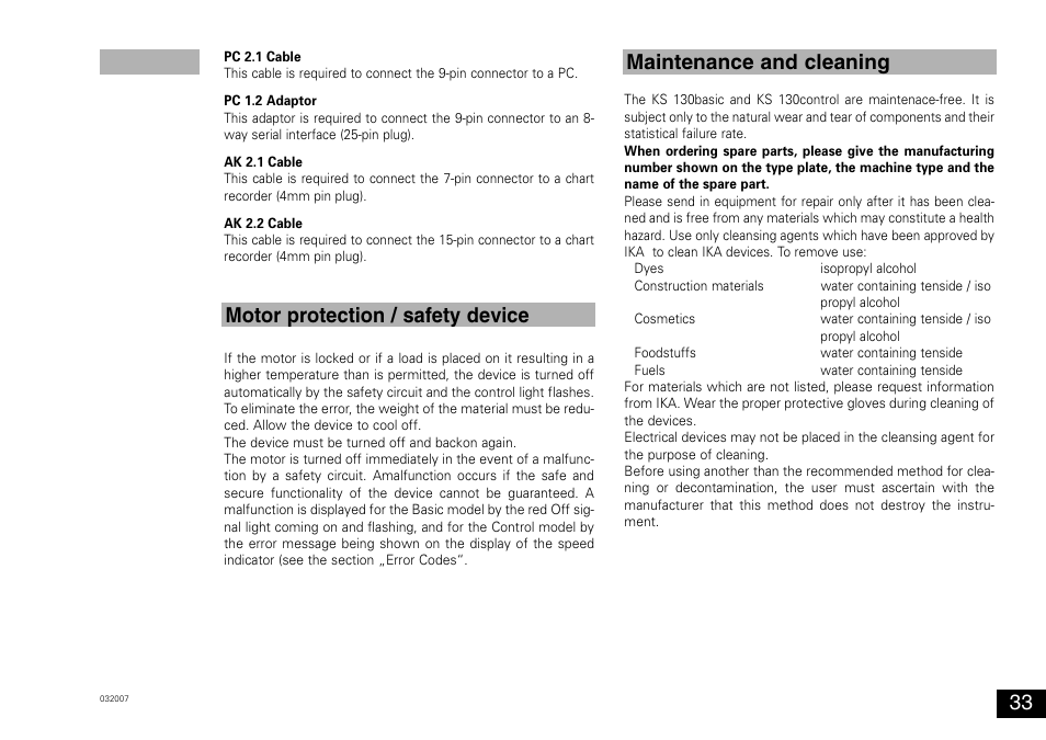 IKA KS 130 control User Manual | Page 33 / 56