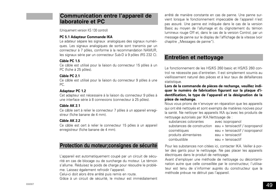 IKA KS 130 control User Manual | Page 49 / 56