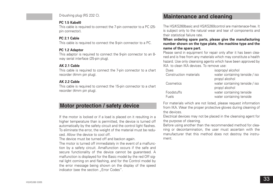 IKA KS 260 control User Manual | Page 33 / 56
