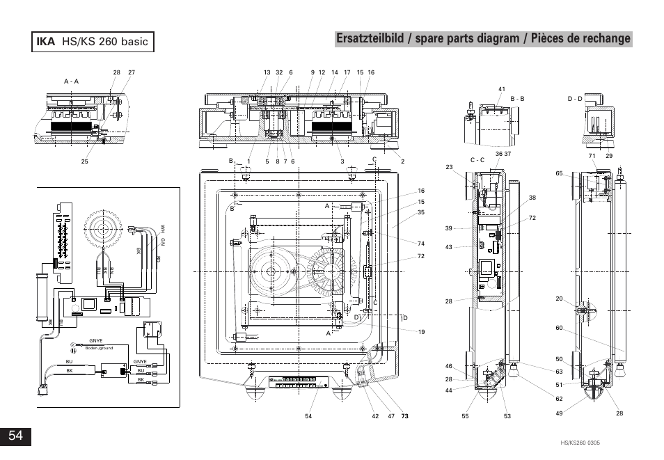 Ika hs/ks 260 basic | IKA KS 260 control User Manual | Page 54 / 56