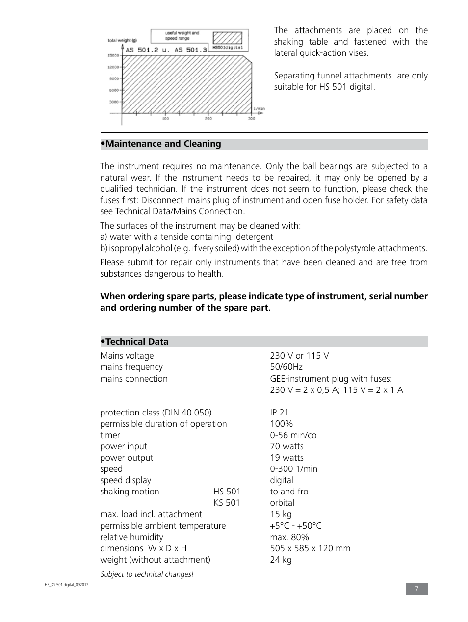 IKA KS 501 digital User Manual | Page 7 / 12