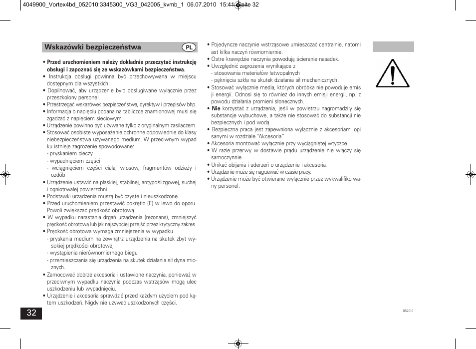 IKA Vortex 4 basic User Manual | Page 32 / 42