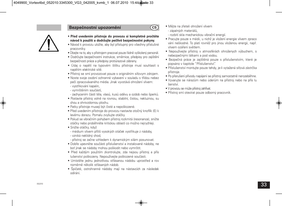 IKA Vortex 4 basic User Manual | Page 33 / 42