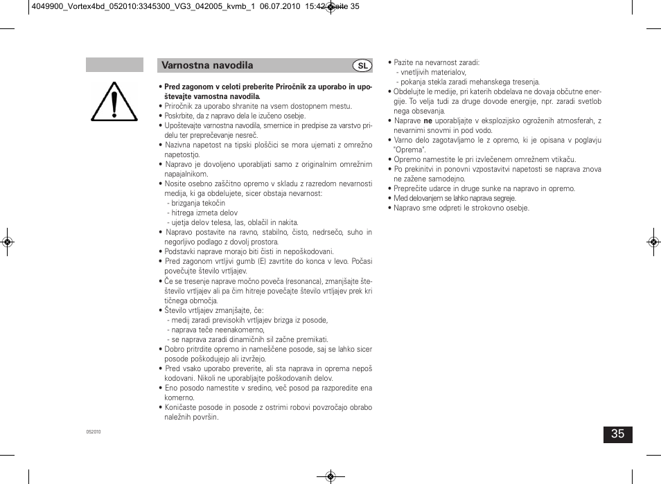 IKA Vortex 4 basic User Manual | Page 35 / 42