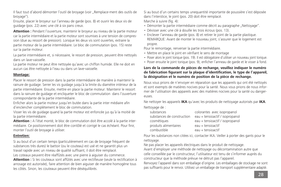 IKA A 11 basic User Manual | Page 28 / 60