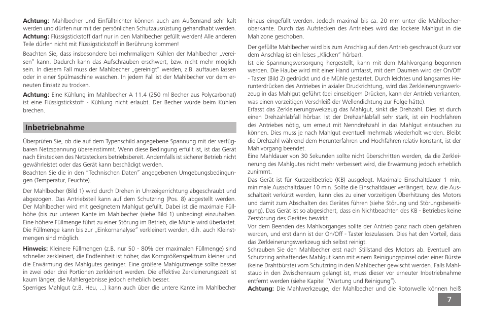 IKA A 11 basic User Manual | Page 7 / 60