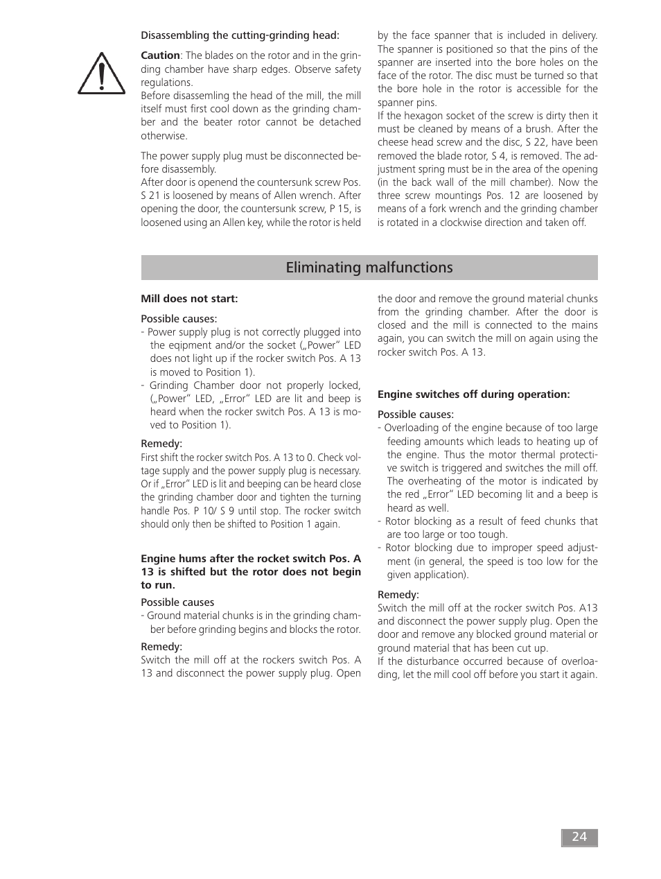 Eliminating malfunctions | IKA MF 10 basic User Manual | Page 24 / 140