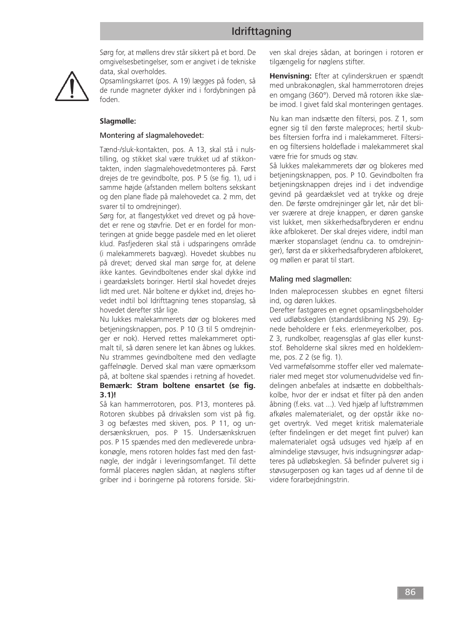 Idrifttagning | IKA MF 10 basic User Manual | Page 86 / 140