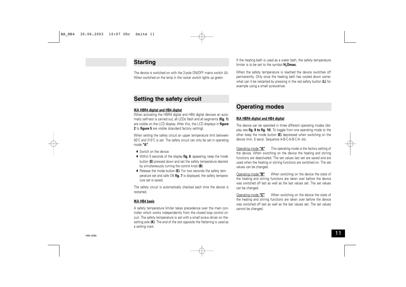 IKA HB 4 basic User Manual | Page 11 / 26