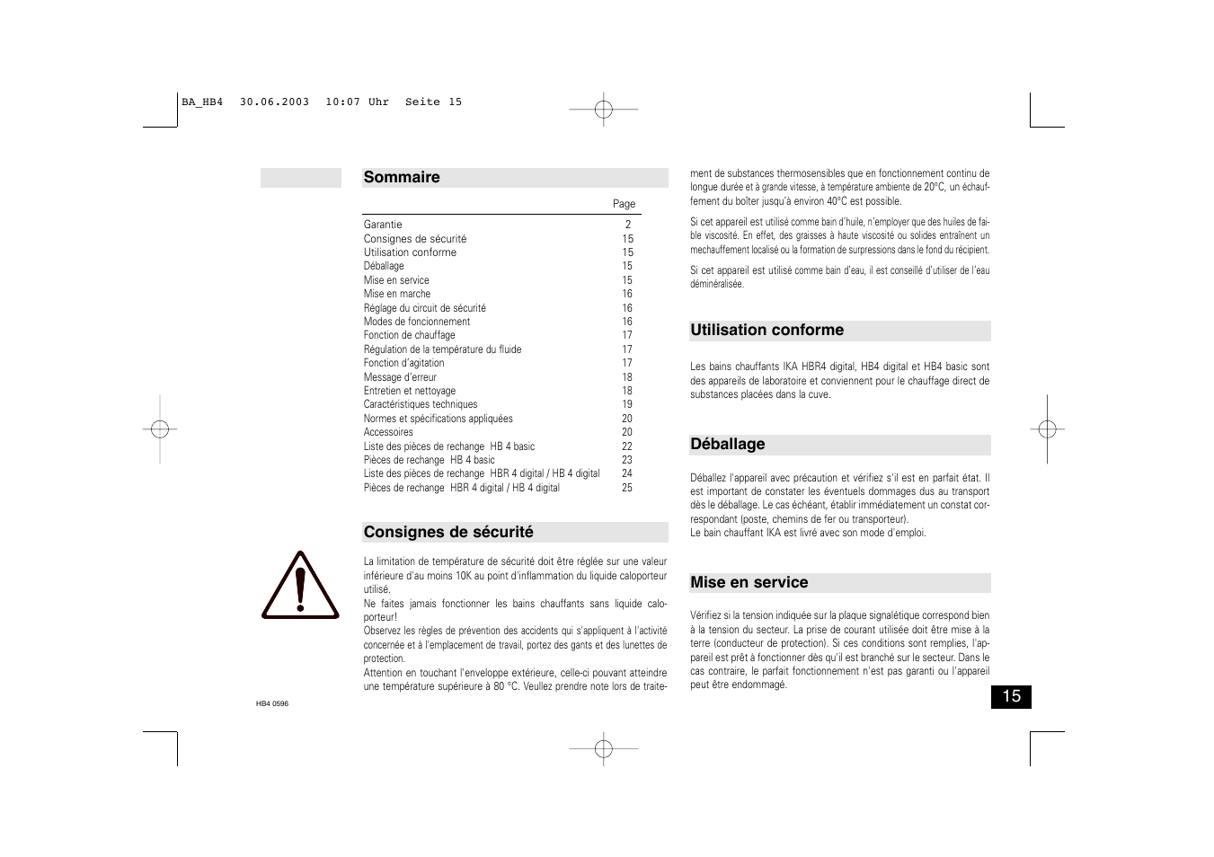 IKA HB 4 basic User Manual | Page 15 / 26