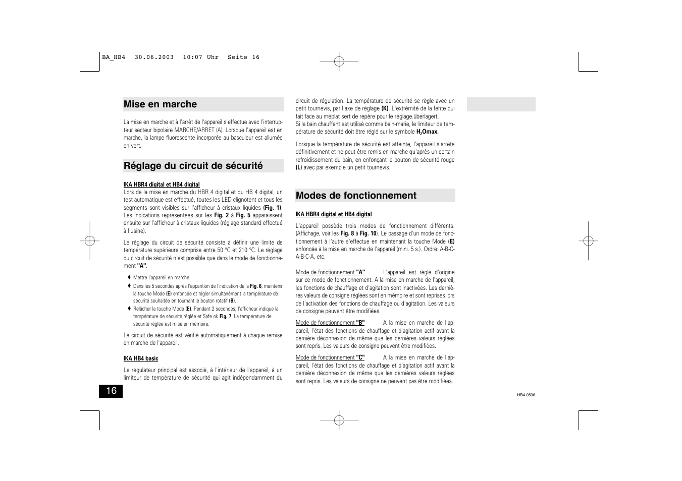 IKA HB 4 basic User Manual | Page 16 / 26