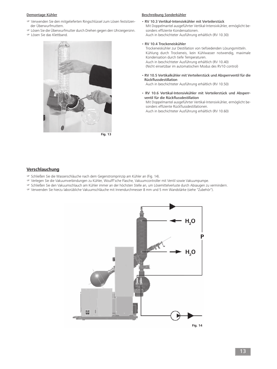 Verschlauchung | IKA RV 10 digital FLEX User Manual | Page 13 / 84