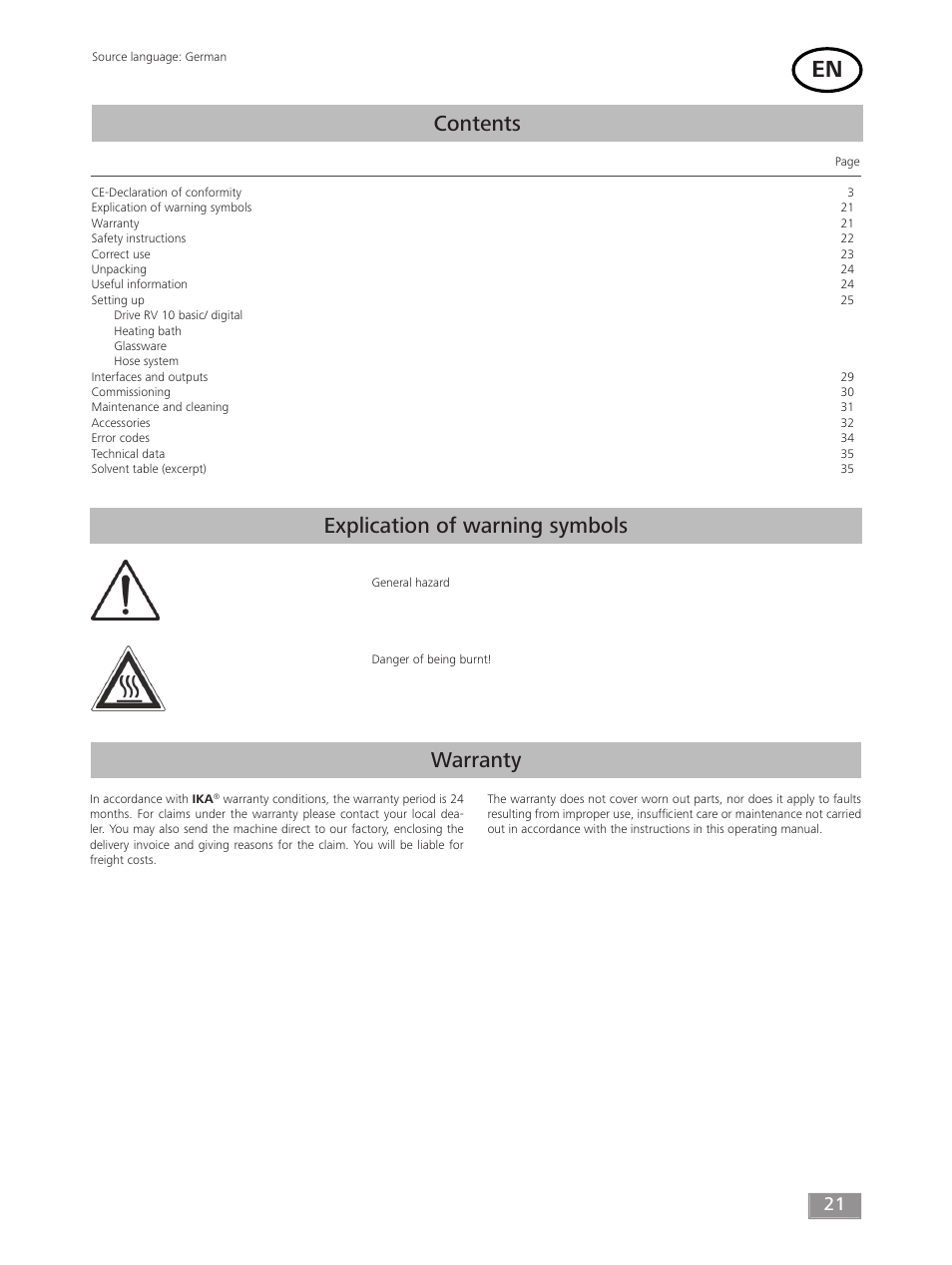 IKA RV 10 digital FLEX User Manual | Page 21 / 84