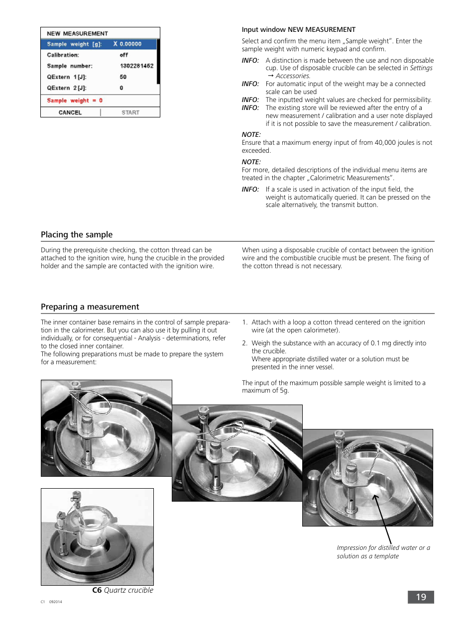 IKA C 1 Package 1/10 User Manual | Page 19 / 44