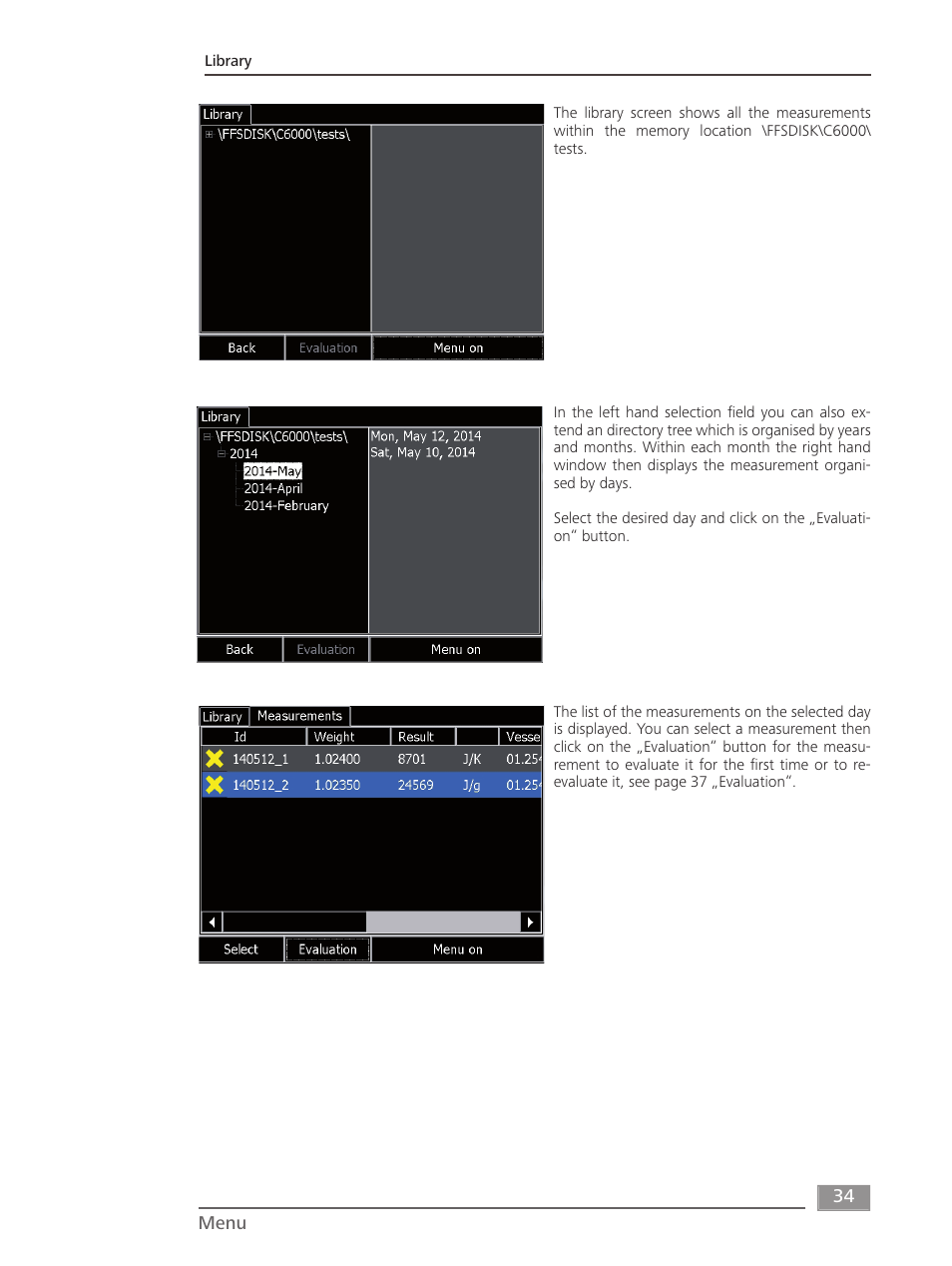 IKA C 6000 isoperibol Package 2/12 User Manual | Page 34 / 64
