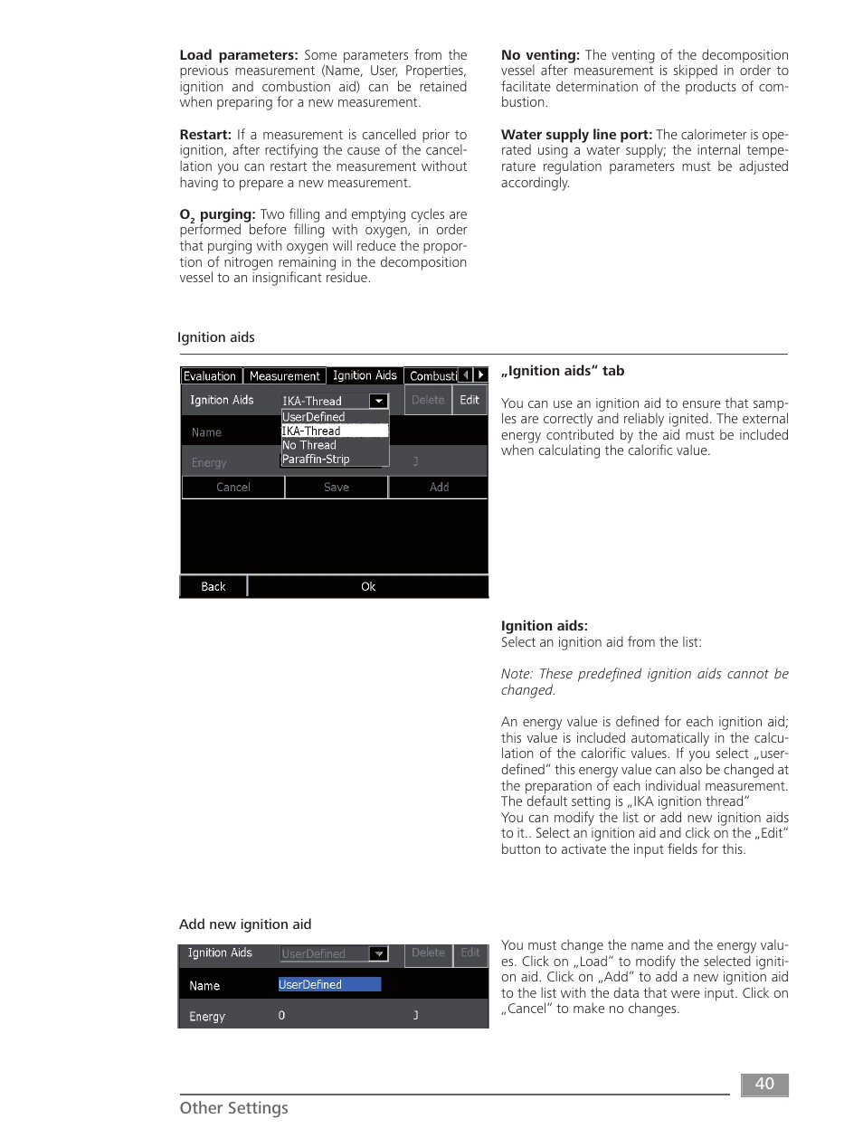 IKA C 6000 isoperibol Package 2/12 User Manual | Page 40 / 64