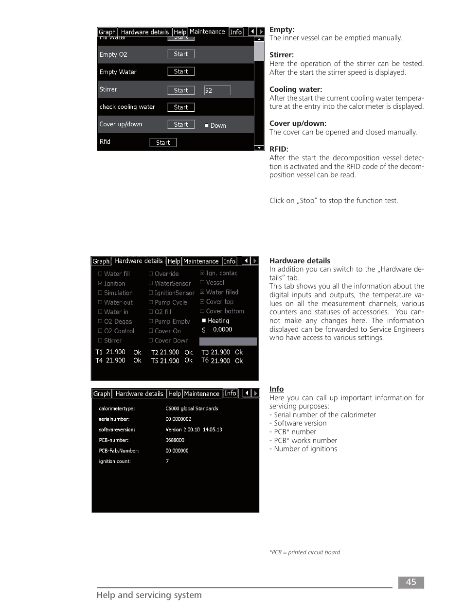IKA C 6000 isoperibol Package 2/12 User Manual | Page 45 / 64