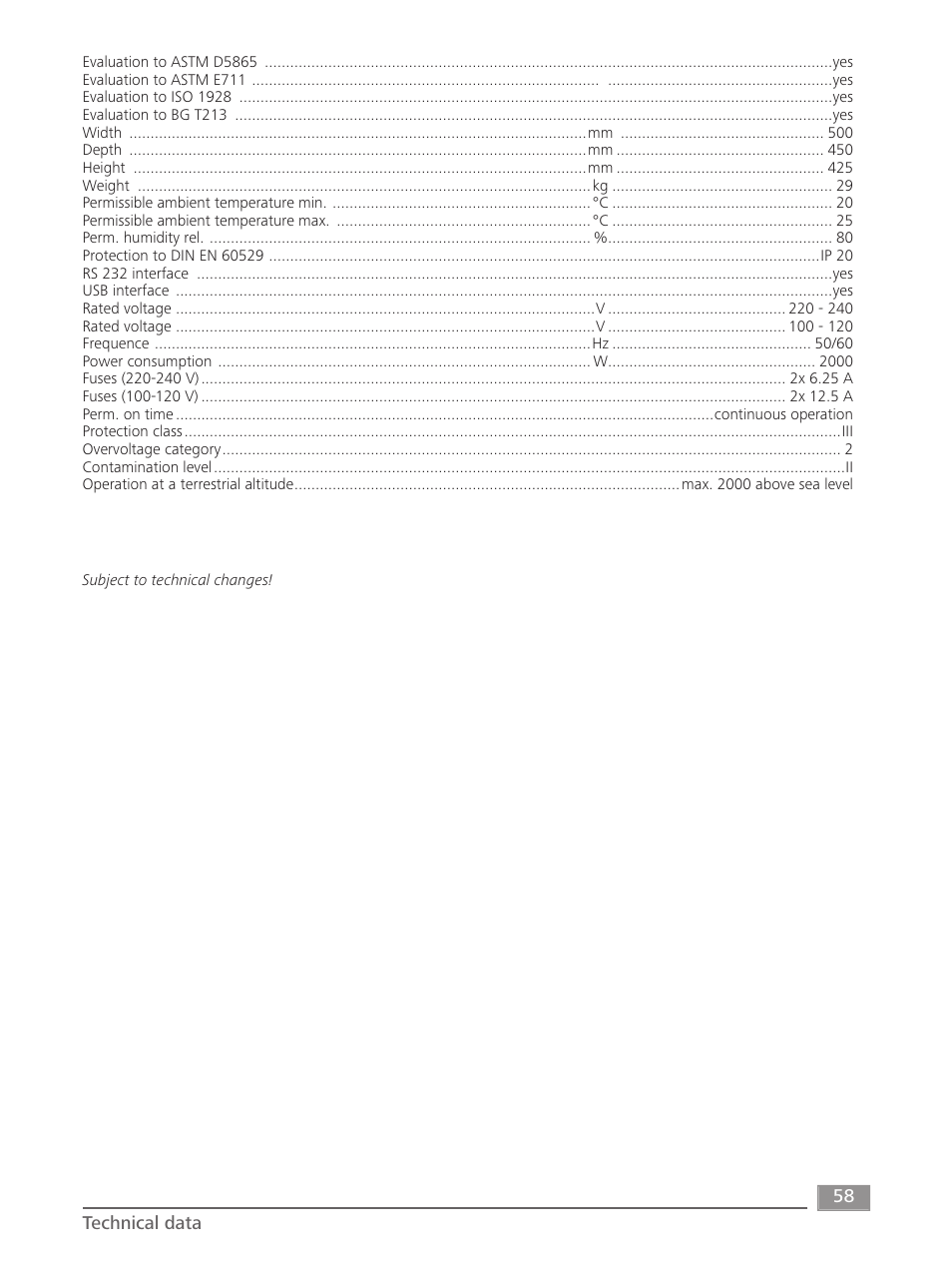 IKA C 6000 isoperibol Package 2/12 User Manual | Page 58 / 64