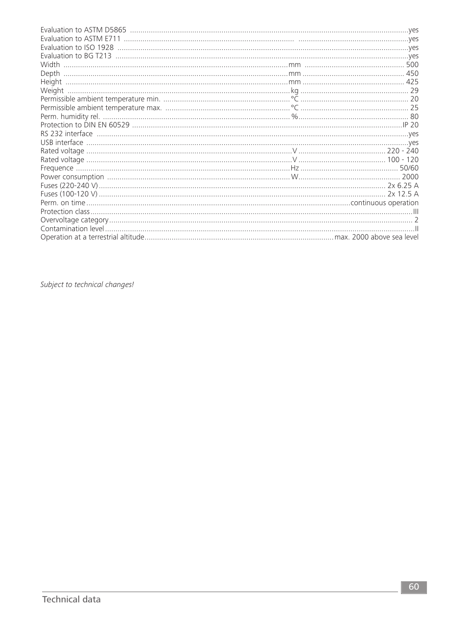 IKA C 6000 isoperibol Package 2/12 User Manual | Page 60 / 64
