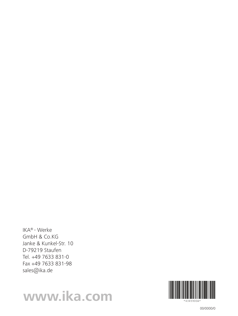 IKA C 6000 isoperibol Package 2/12 User Manual | Page 64 / 64