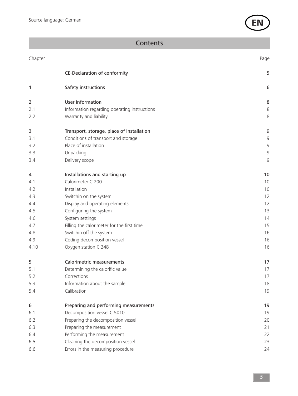 IKA C 200 User Manual | Page 3 / 32