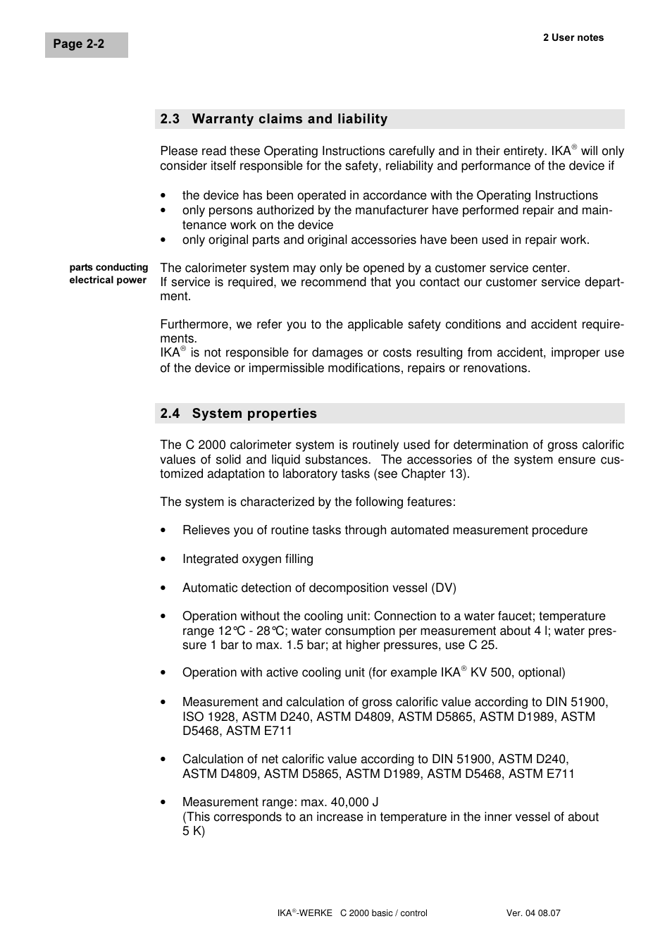 IKA C 2000 control User Manual | Page 12 / 92