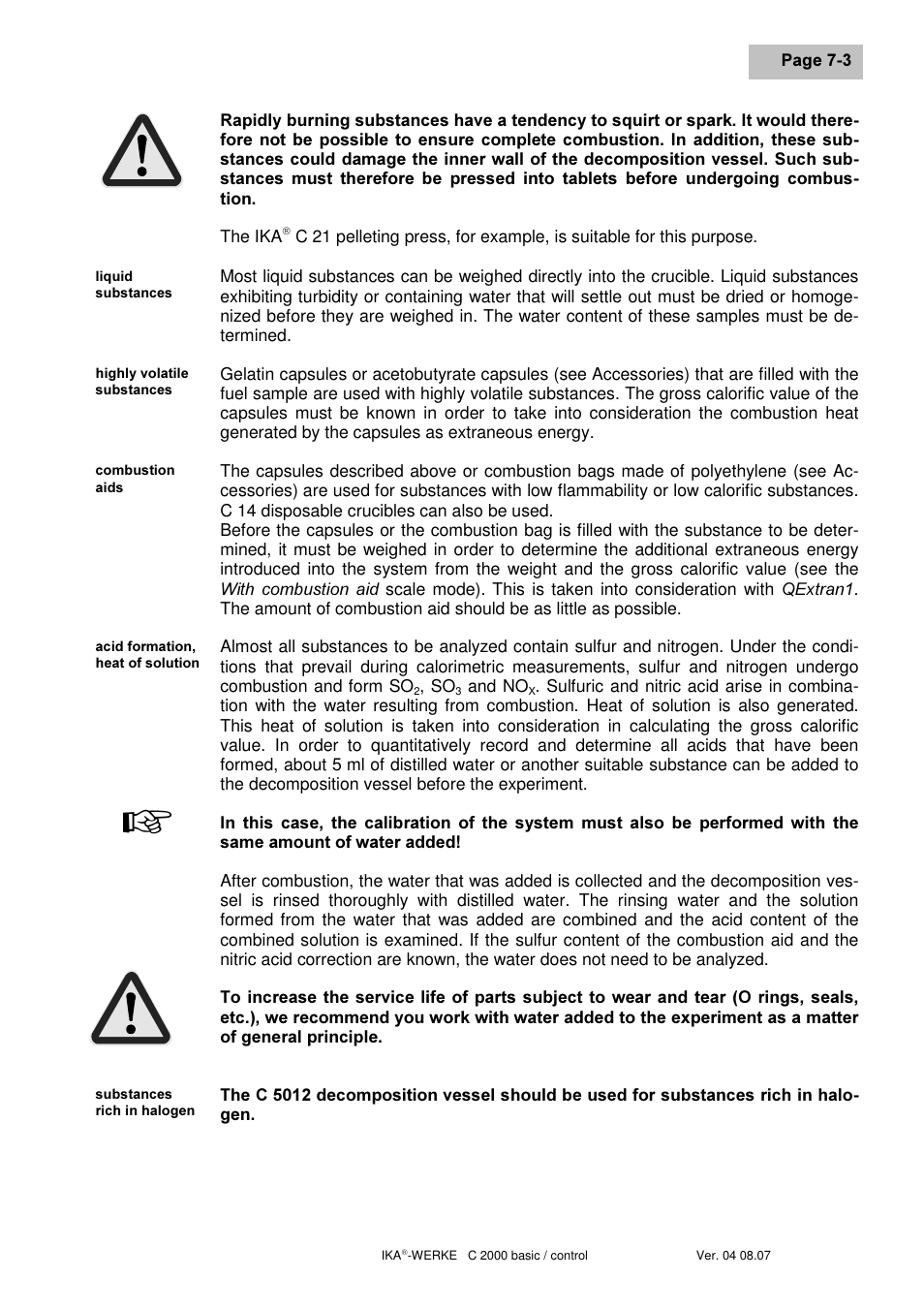 IKA C 2000 control User Manual | Page 47 / 92